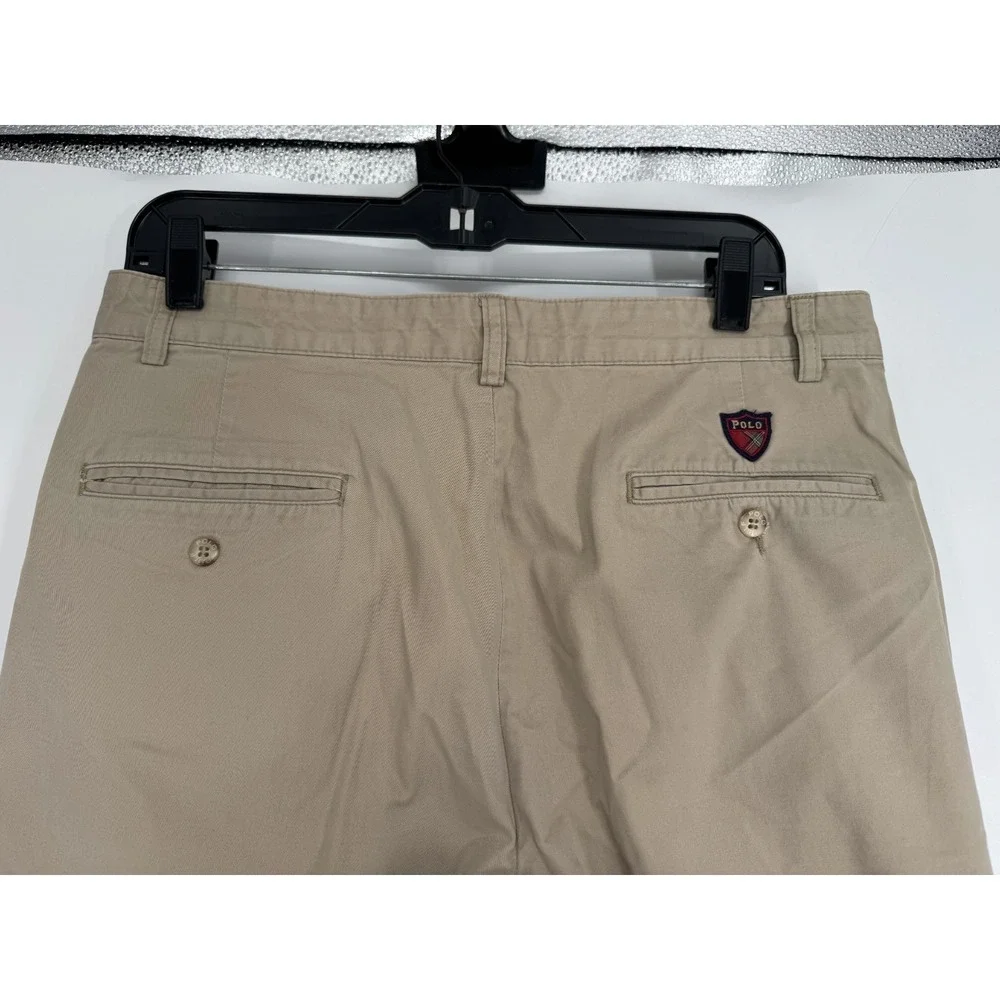 Polo Golf Ralph Lauren Links Chino Pants Mens 34x34 Khaki Straight Leg Pleated